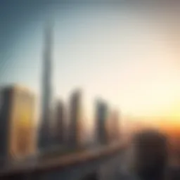 Skyline of Dubai showcasing modern architecture