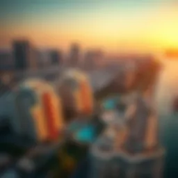 Aerial view of Shoreline Dubai showcasing luxurious properties