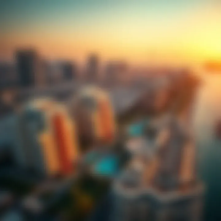 Aerial view of Shoreline Dubai showcasing luxurious properties