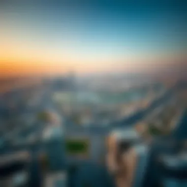 Aerial Perspective of Sharjah and Dubai Aerial view showcasing the distance between Sharjah and Dubai