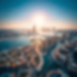 Aerial view of Dubai's Al Jaddaf area showcasing skyline and waterfront