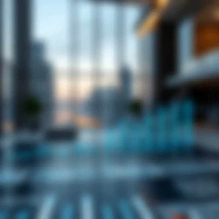 Graph illustrating real estate market trends in Dubai