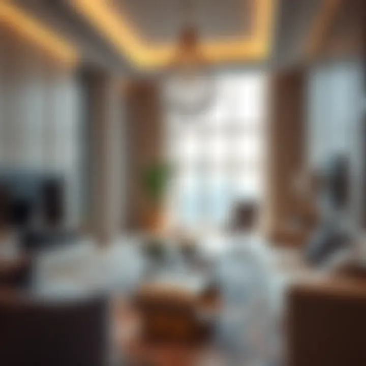 Luxury apartment interiors highlighting high-end properties