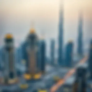 Intricate Dubai skyline showcasing luxury properties