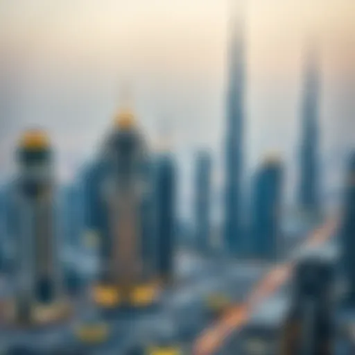 Intricate Dubai skyline showcasing luxury properties