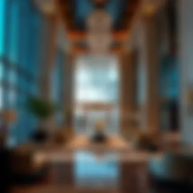 Luxurious lobby of West Avenue Tower