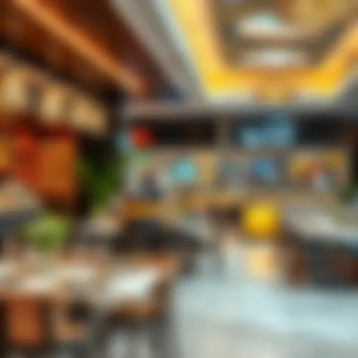 Culinary Delights at Yas Mall Dining area with diverse culinary options in Yas Mall